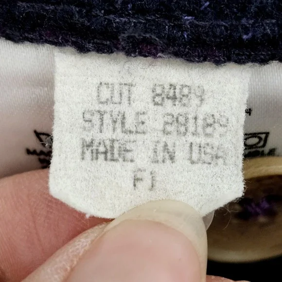 Vintage 1991 Patagonia Quilted Chore Barn Jacket Womens 10 Purple USA Made RARE - Picture 9 of 9